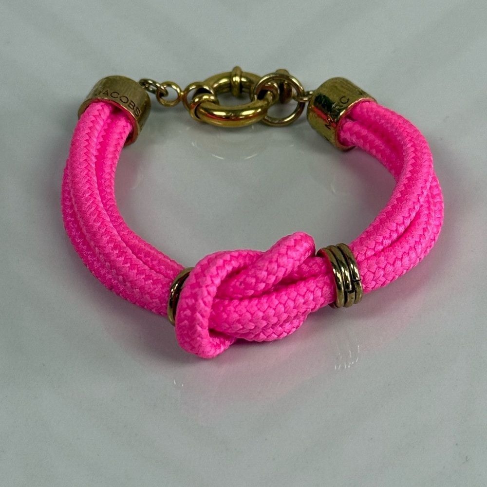Marc Jacobs Pink Goldtone Rope Bracelet